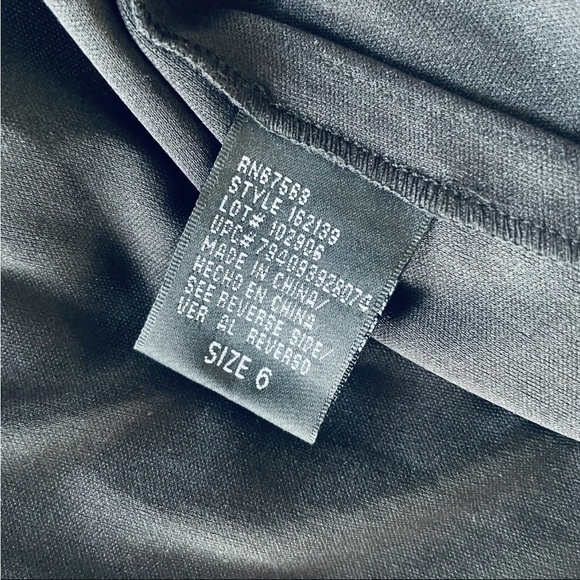 SL Fashions Purple Turquoise Floral Asymmetric Capelet mini Dress Chiffon Sz 6 - Picture 9 of 9